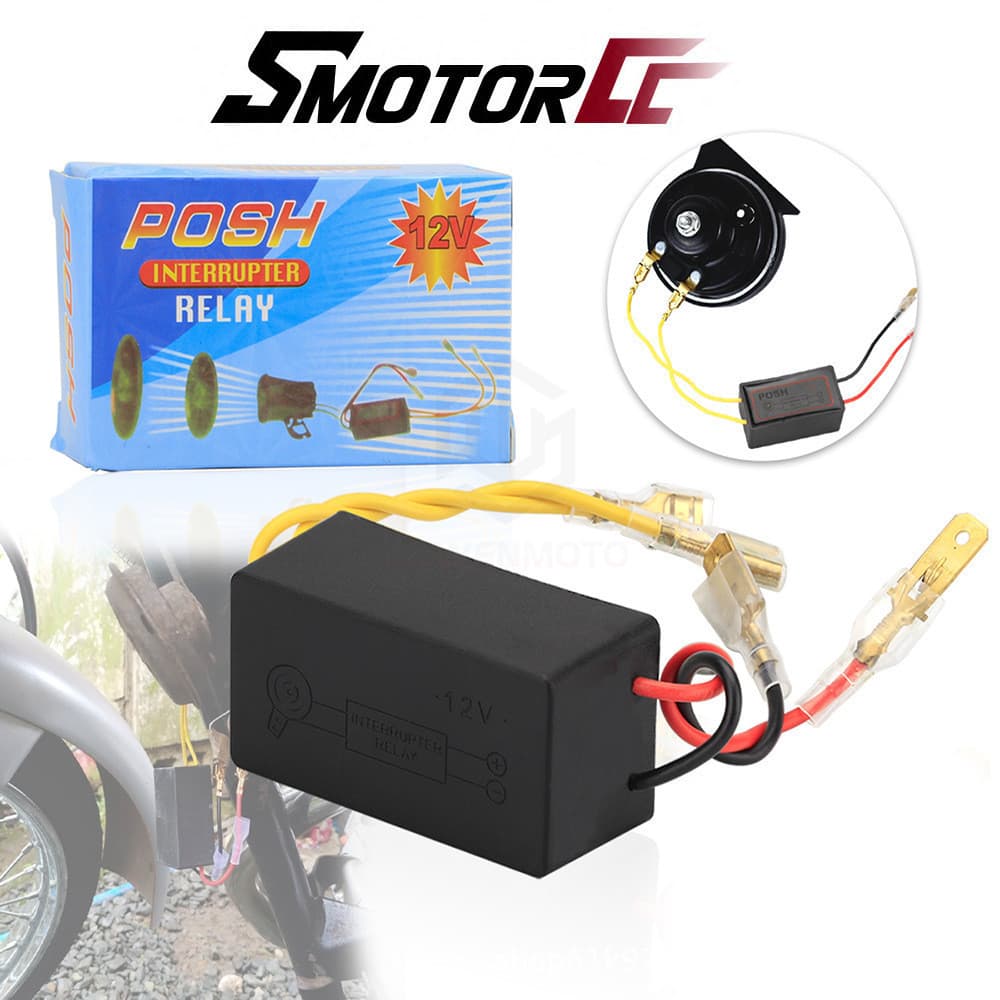 Fornecimento de comércio eletrônico do sudeste asiático para motocicleta Universal 12V relé de buzina de alta qualidade 