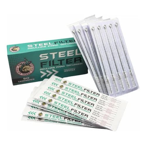 5 Unidades Agulhas para Tatuagem Tattoo Traço ou Pintura