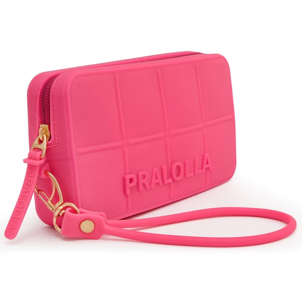 Carteira Feminina Pralolla Emborrachada Final de Ano com Alça de Mão Removível Envio Imediato pra todo brasil