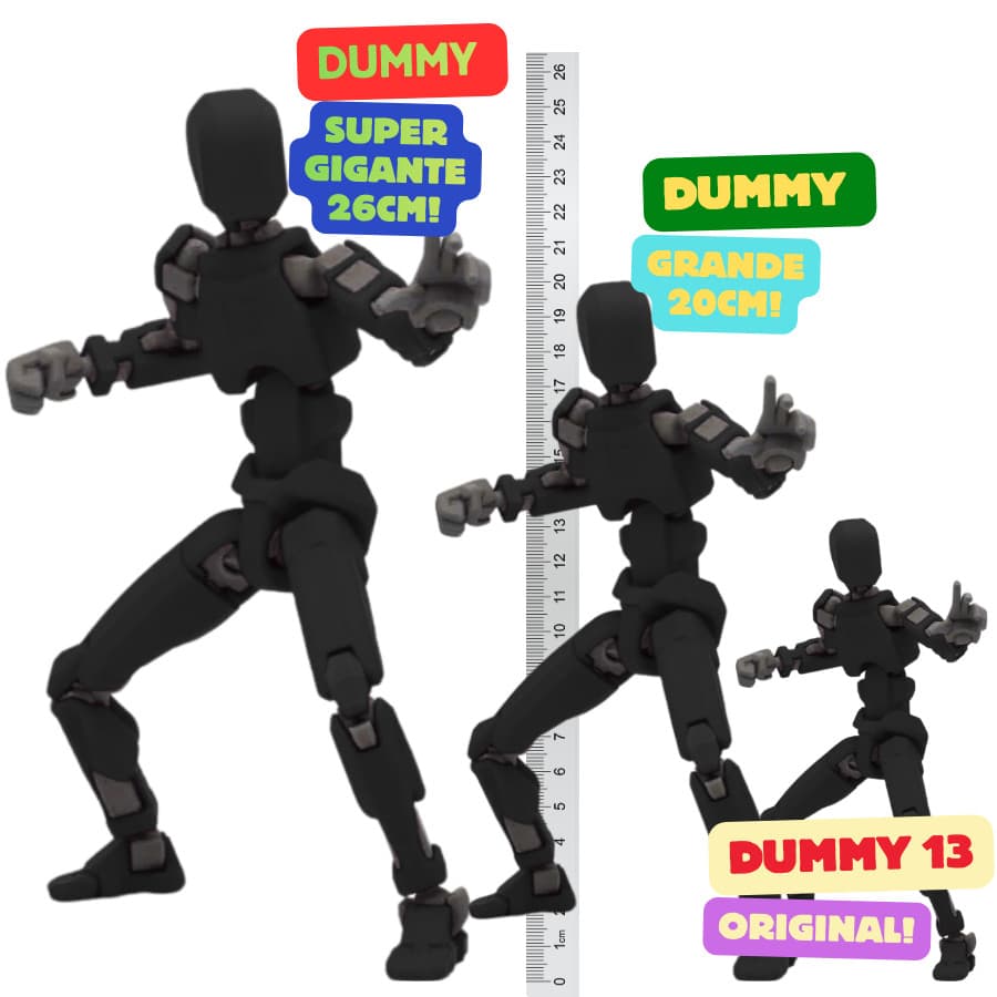 Dumy 13 articulado SUPER GRANDE ou ORIGINAL bonecos