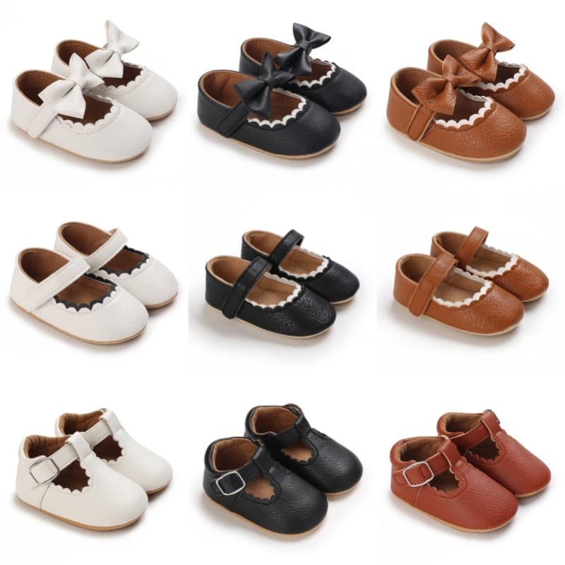 Primavera E Outono Sapatos De Bebê Borboleta Princesa Fundo De Borracha Anti Deslizamento Aprendizagem Infantis