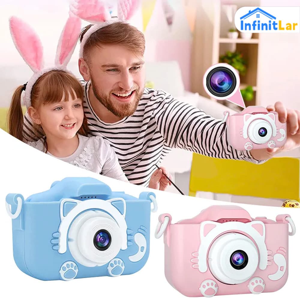 Câmera Digital Infantil Fotográfica Fotógrafo E Filmagem De Filme Real Pho