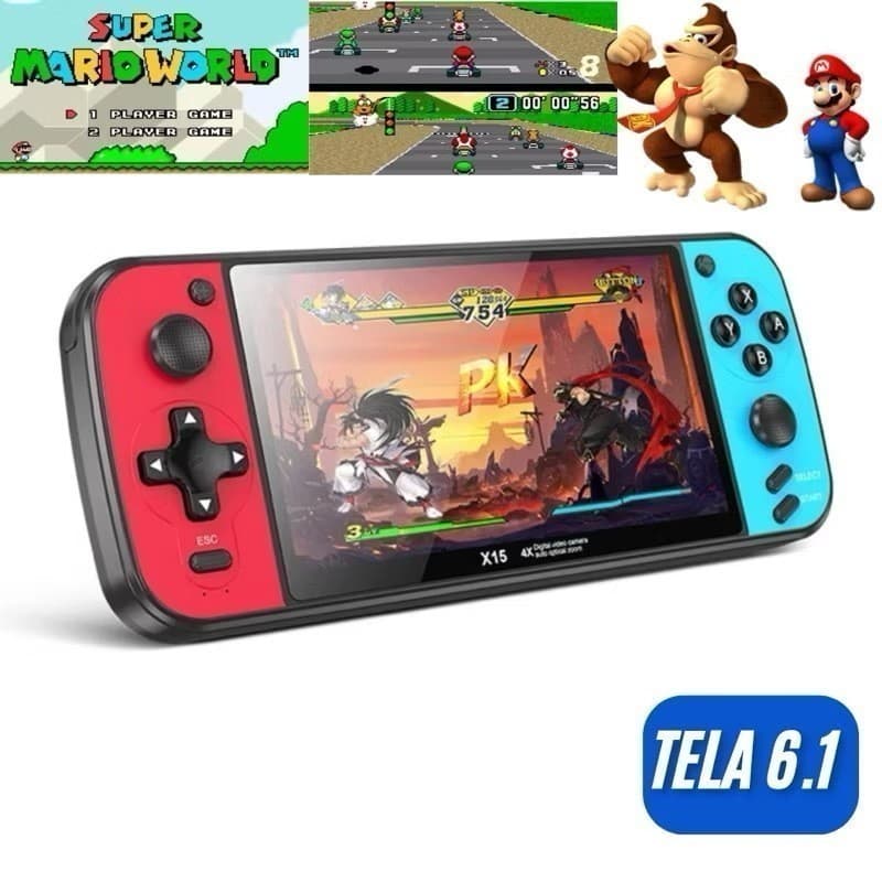 Video Game Portatil  Pvp Psp Mp5  10000 Jogos Retro Tela 6.1