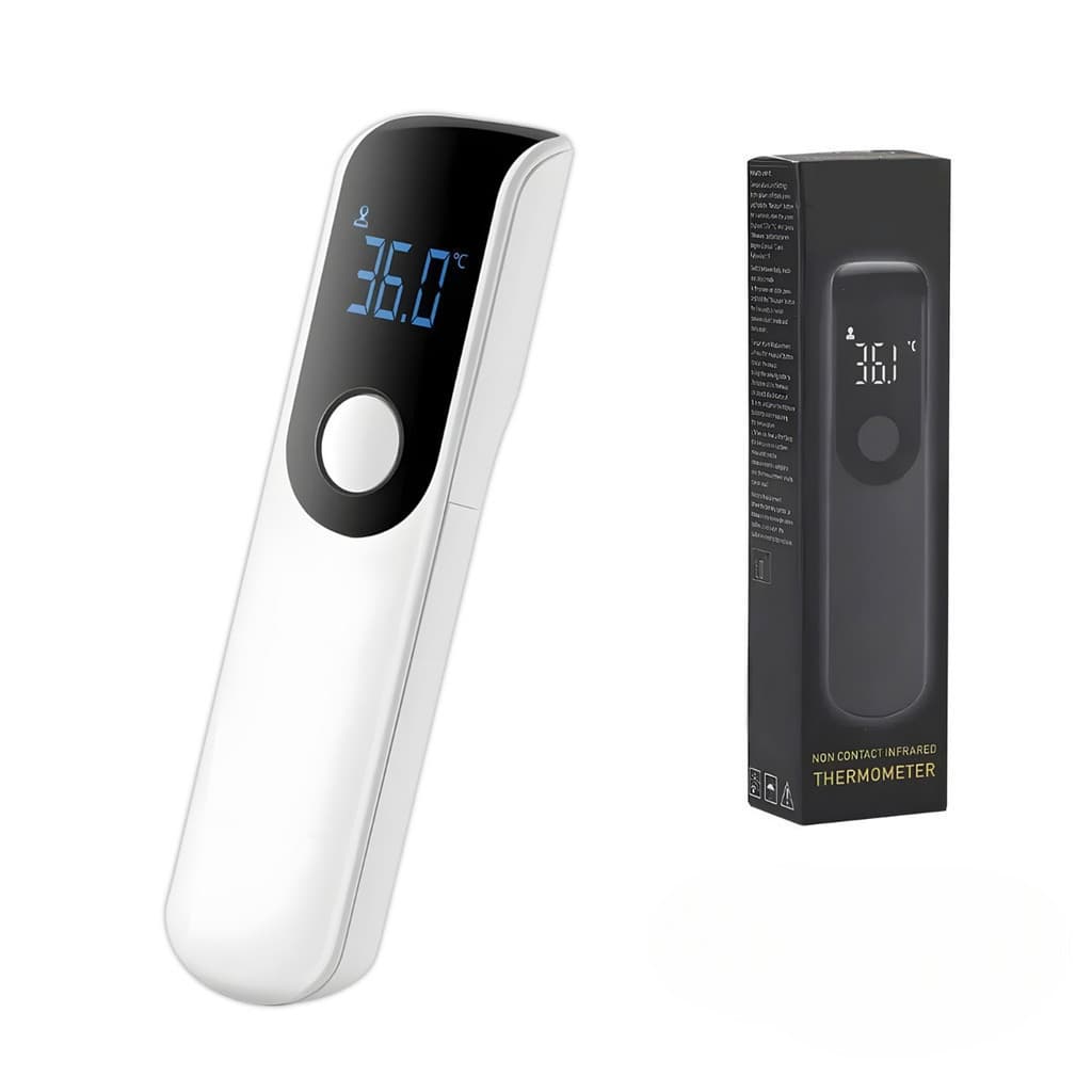 Termômetro Infravermelho Digital Sem Contato com Visor LED | Medição Rápida 1s, Alta Precisão ±0,2°C e Modo Silencioso
