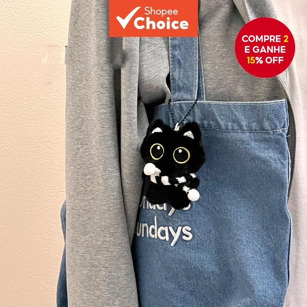 Chaveiro De Gato Preto De Olho Grande-Pingente Fofo Para Chaves De Carro , Mochila E Bolsa , Acessórios , Presente Anive