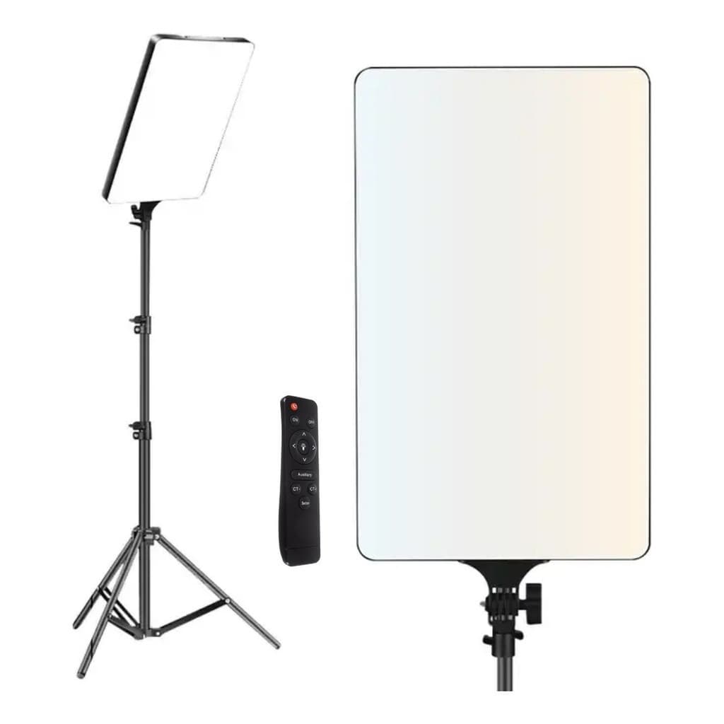 Luminaria Ring Light Profissional Grande 24pol 46cm Tripé 2m Luz Branco