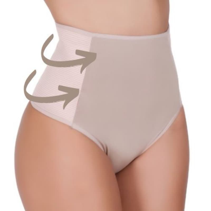 Kit 3 Calcinhas Cinta Modeladora Compressão Cós Alto Redutora de Medidas Suplex Pus Size Modeladora Para Vestido