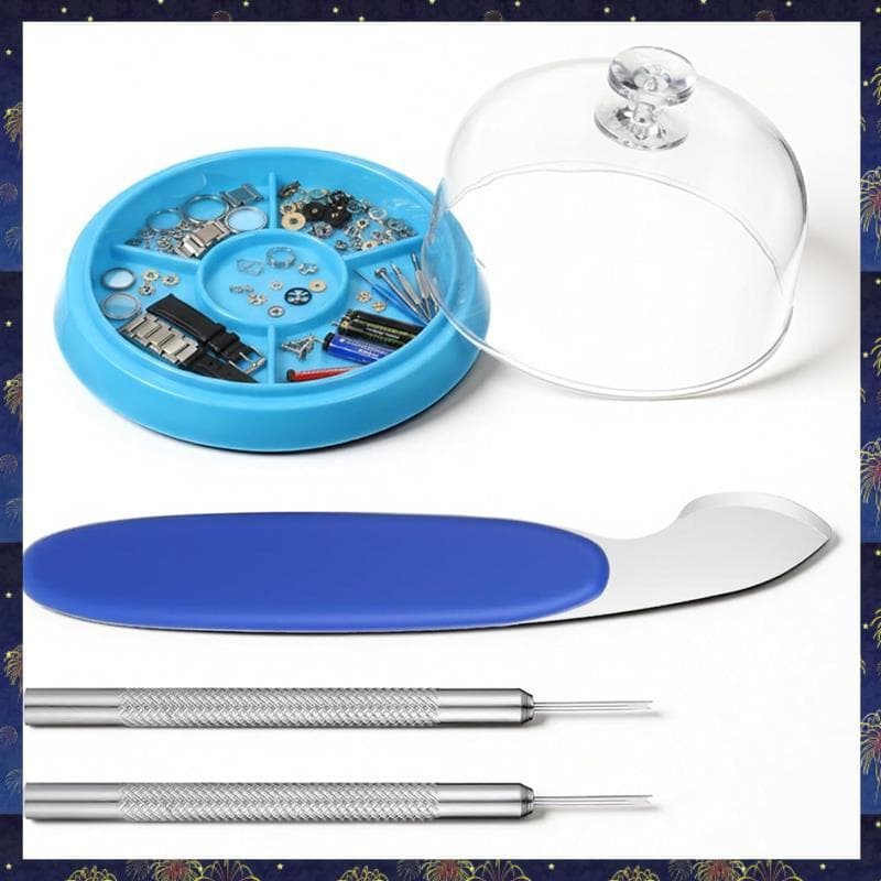 Componente De Parafuso Hardware Relógio Movimento Capa Poeira 5 Slots Caixa Armazenamento Peças Bandeja Para Artesanato 