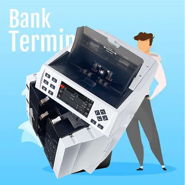 8401model 2 + 1 Bolsos Classificador De Notas Com Função De FITNESS Armazenamento Contador De Contas Máquina De Dinheiro