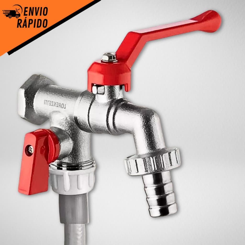 Torneira Esfera 2 Saídas Maquina Tanque Lavanderia 1/2 E 3/4 Metal Cromado Bico Removível Oferta