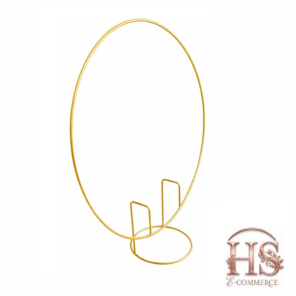 Mini Painel Arco De Mesa Para Festa Redondo Decoraçao 50cm Dourado