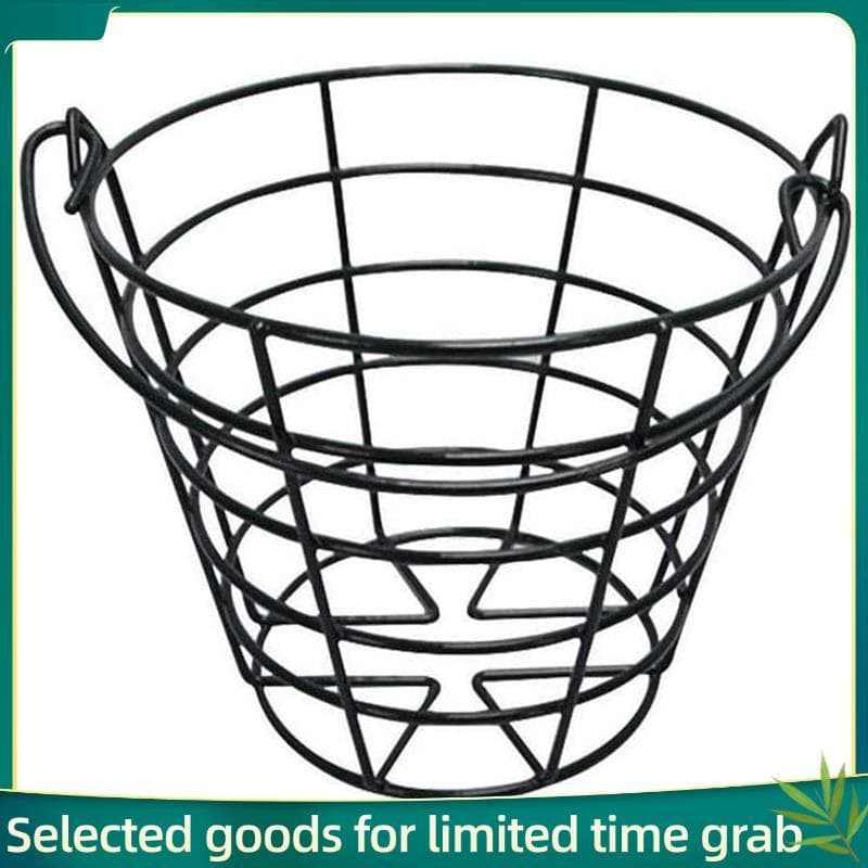 jerry99 Cesta De Golfe De Metal Inoxidável Recipiente De Bola Suporte De Recipientes Contém 50 Bolas-Preto