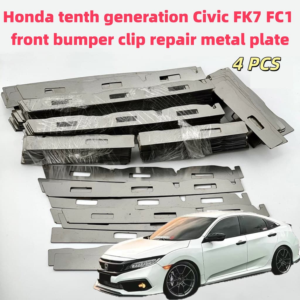 Adequado para Honda Décima Geração Civic FK7 FC1 Clipe de para-choque dianteiro Reparação de placa de Metal Fivela de ra