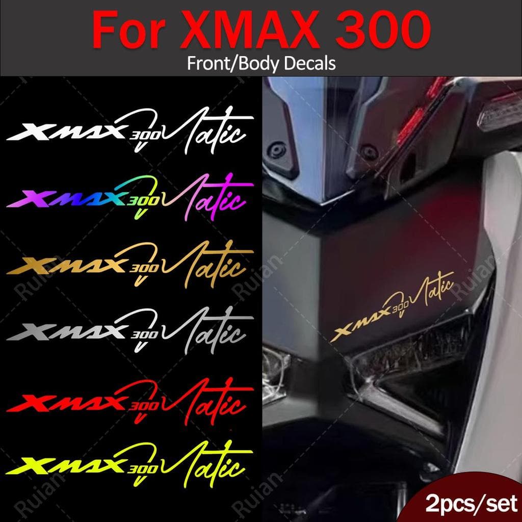 Adesivos Dianteiros/Corpo Da Motocicleta Para XMAX 300 Acessórios Modificação Decalques De Vinil Reflexivos