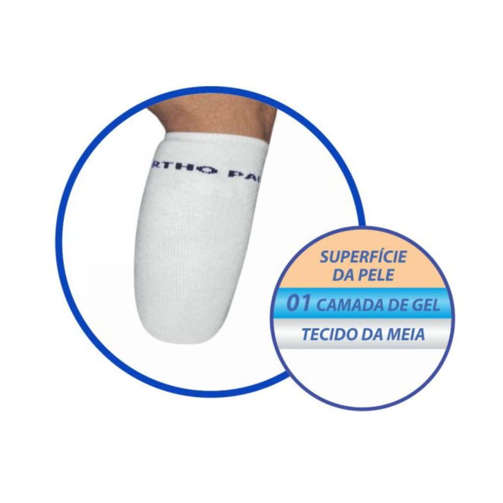 Meia Universal Com Gel Para Amputação Transtibial