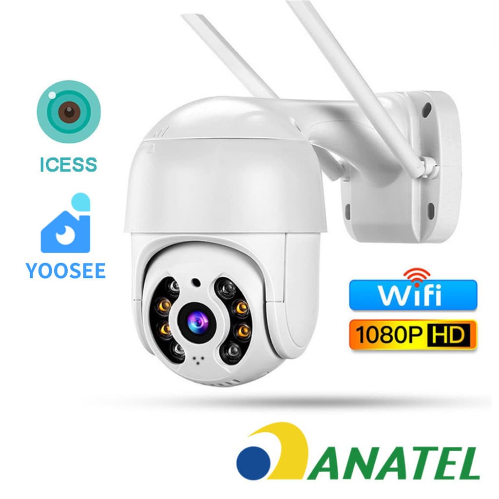 Kit Câmera de Segurança IP Wifi Externa Impermeável ICSEE Full HD 1080p YOOSEE