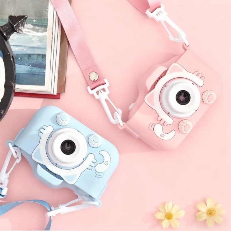 Presente Grátis , Câmera Digital Infantil , Filmadora Mini Máquina Fotográfica Com Cartão De Memória