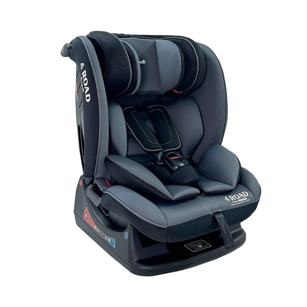 Cadeira para Carro 4 Road Black - Até 36kg Reclinável 4 Posições Encosto Regulável - Burigotto