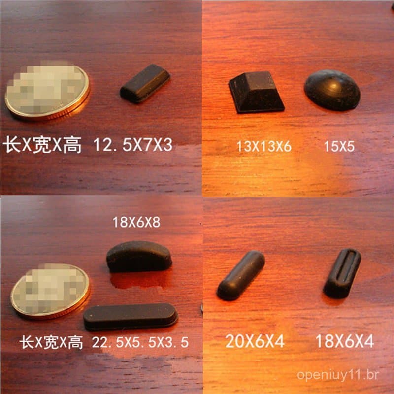 Almofadas de silicone para pés de laptop ASUS, Lenovo, HP com adesivo 3M, almofadas de borracha para laptop, almofadas a