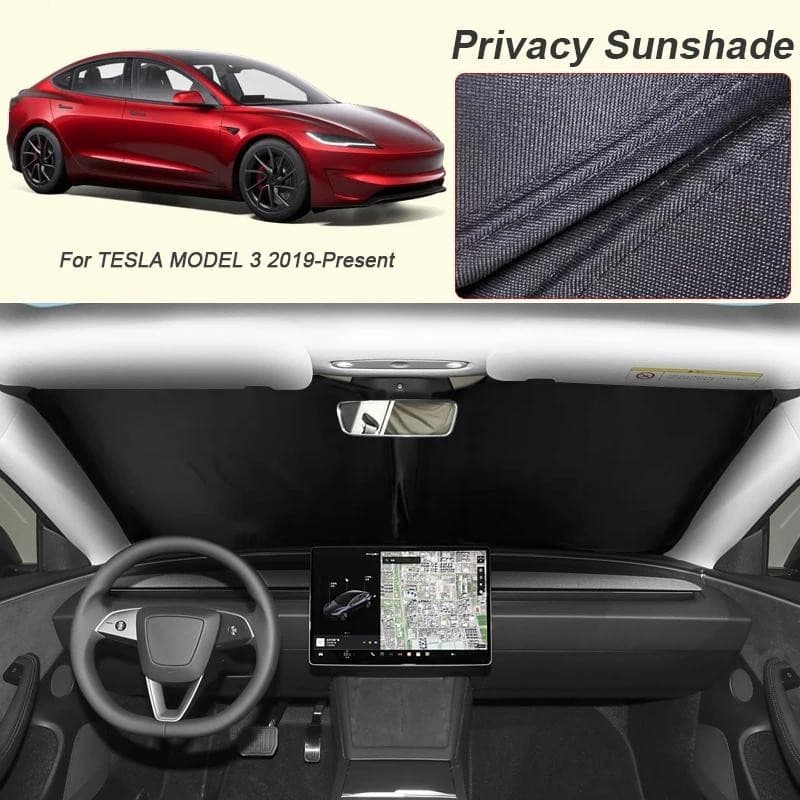 Carro Preto Janela Privacidade Pára-Sol Para TESLA Modelo 3 2019-Presente Auto Anti-UV Isolamento Térmico Proteger Capa 