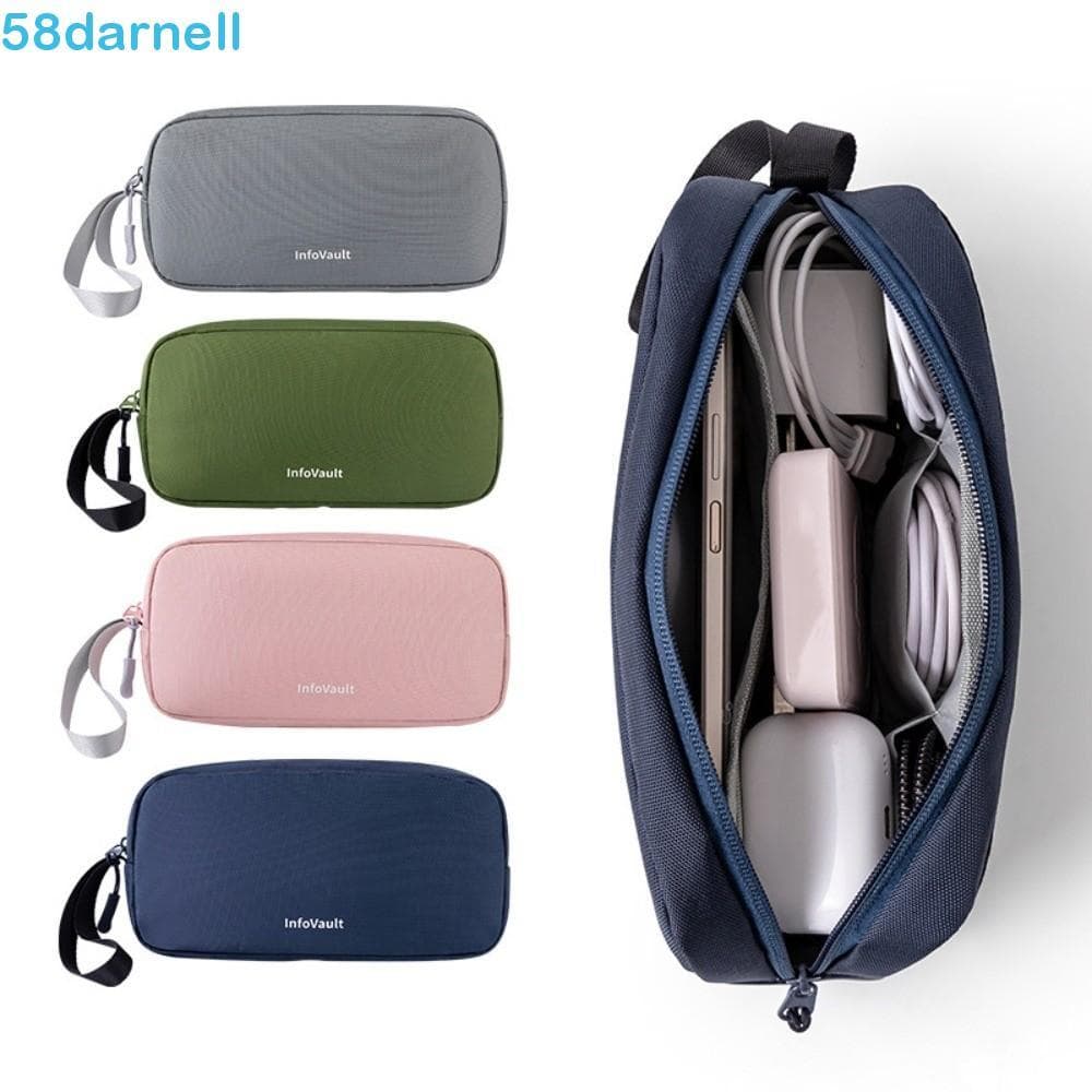 Saco De Armazenamento De Produtos Digitais DARNELL , Bolsa Organizadora De Cabos Multifuncional De Grande Capacidade , À