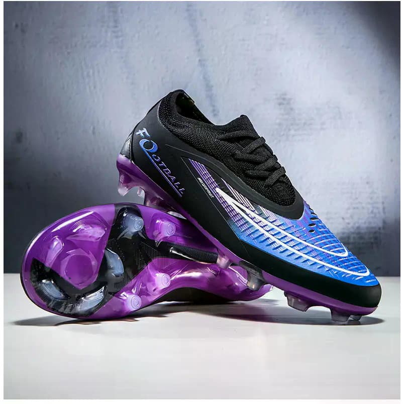 Mais recente estilo tênis esportivos ao ar livre antiderrapante aceleração rápida botas de futebol