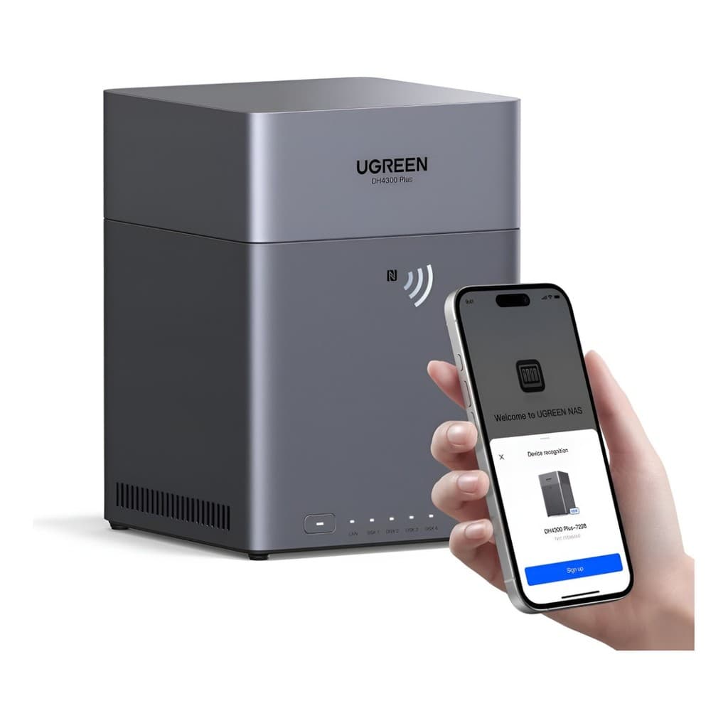 Ugreen Nasync Dh4300 Plus Desktop Nas De 4 Baias , Capacit De Suporte