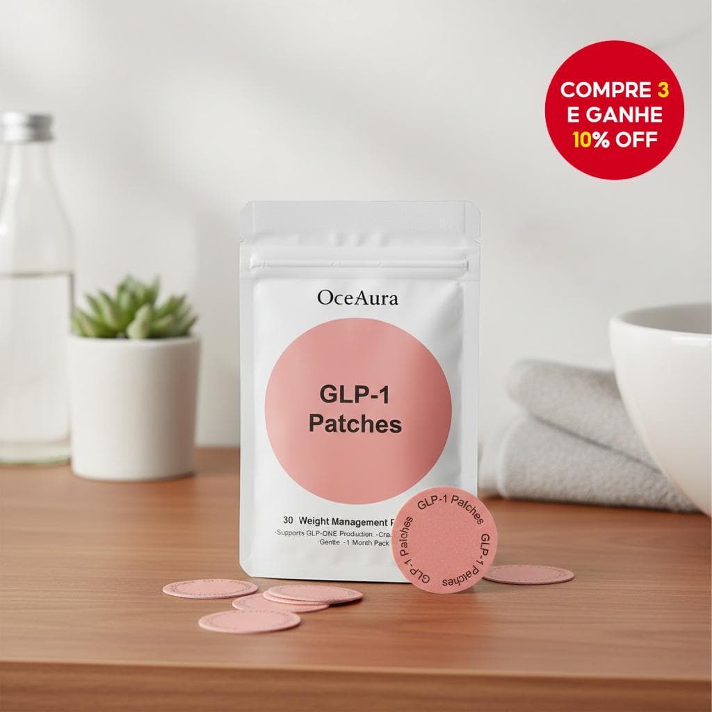  30 Adesivos para Gerenciamento de Peso GLP-1