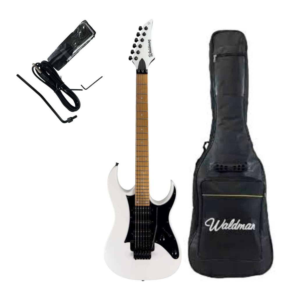 Guitarra Elétrica Waldman Super Strato - WIG-250 WH - Com Capa