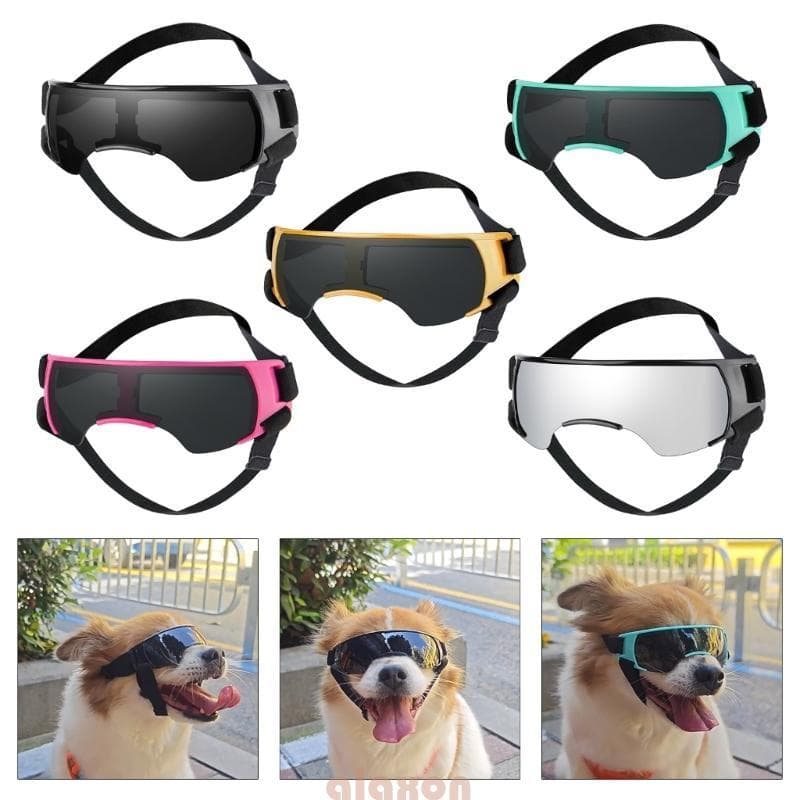 Pet Óculos Sol Proteções Para Cães Médios Grandes Área Do Norte Alça Ajustável Esportes Ar
