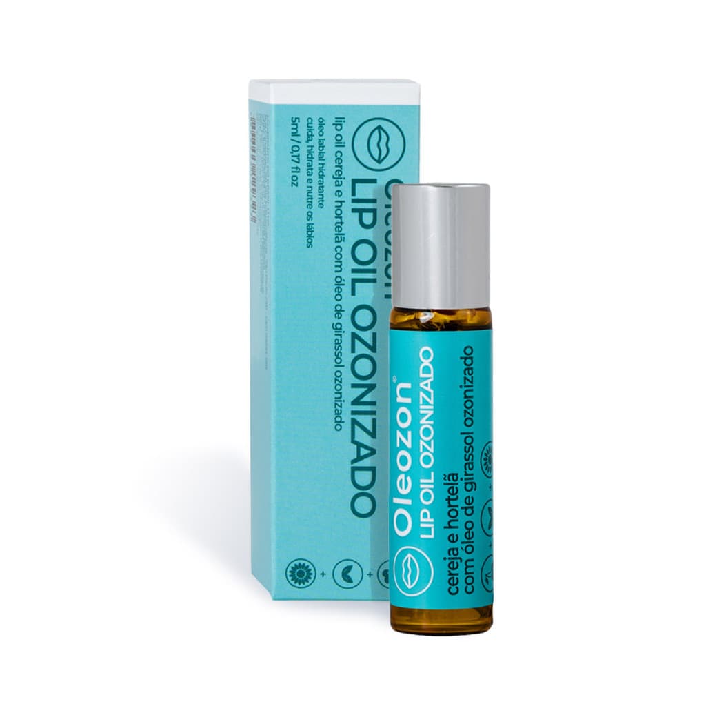 Lip Oil Ozonizado Hidratante Labial Cereja e Hortelã 5ml