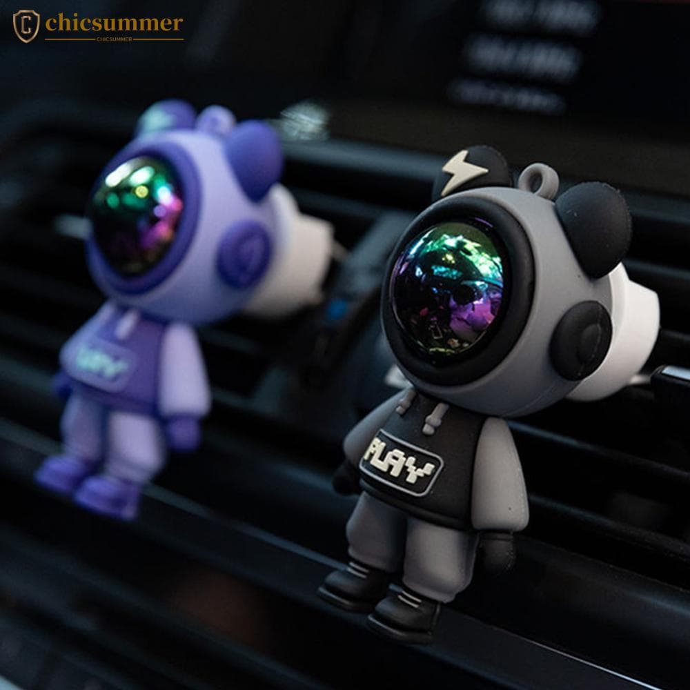 CHICSUMMER 1Pc Dos Desenhos Animados Astronauta Interior Do Carro Saída De Ar Perfume Clipe Condicionado Aromaterapia Ac