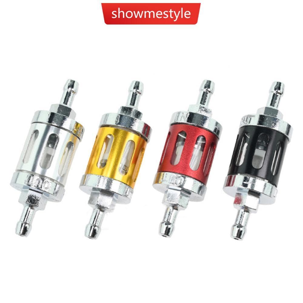 SMS Universal 8mm Motocicleta Gás Combustível CNC Liga De Vidro Gasolina Filtro Óleo Alumínio Acessórios Do Motor D3L1