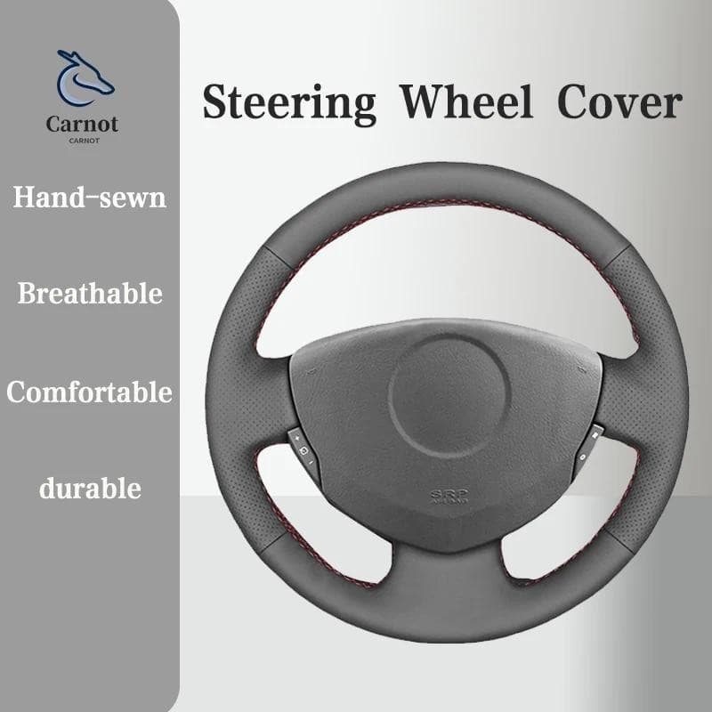 Capa De Volante De Couro De Microfibra Para Renault Clio 2 Twingo 2 Dacia Sandero 2001-2014Handle Interior Acessórios Do