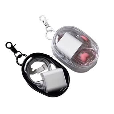 Bolsa Chaveiro Transparente  – Organizador de Acessórios