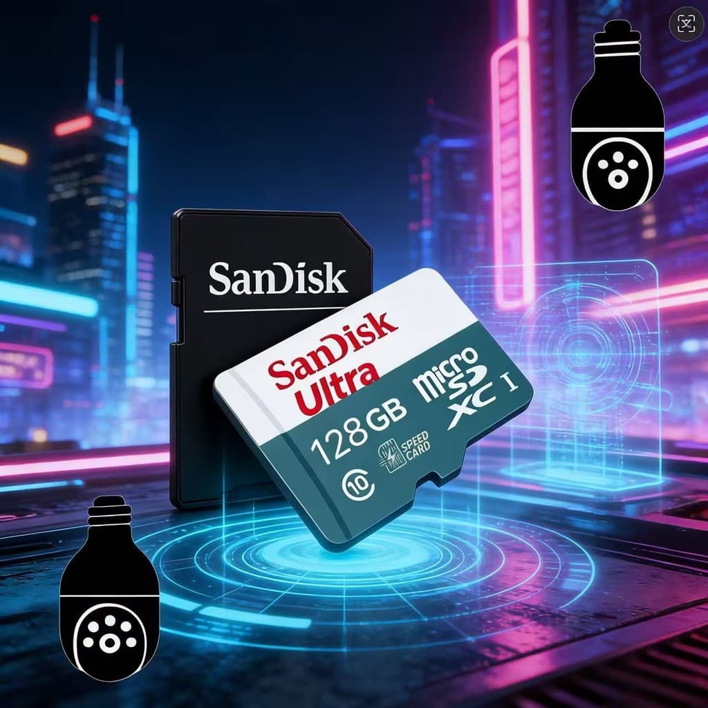 Cartão de Memória Micro SD 64GB 128GB 256GB  512GB Sandisk Velocidade Alta + Adaptador SD