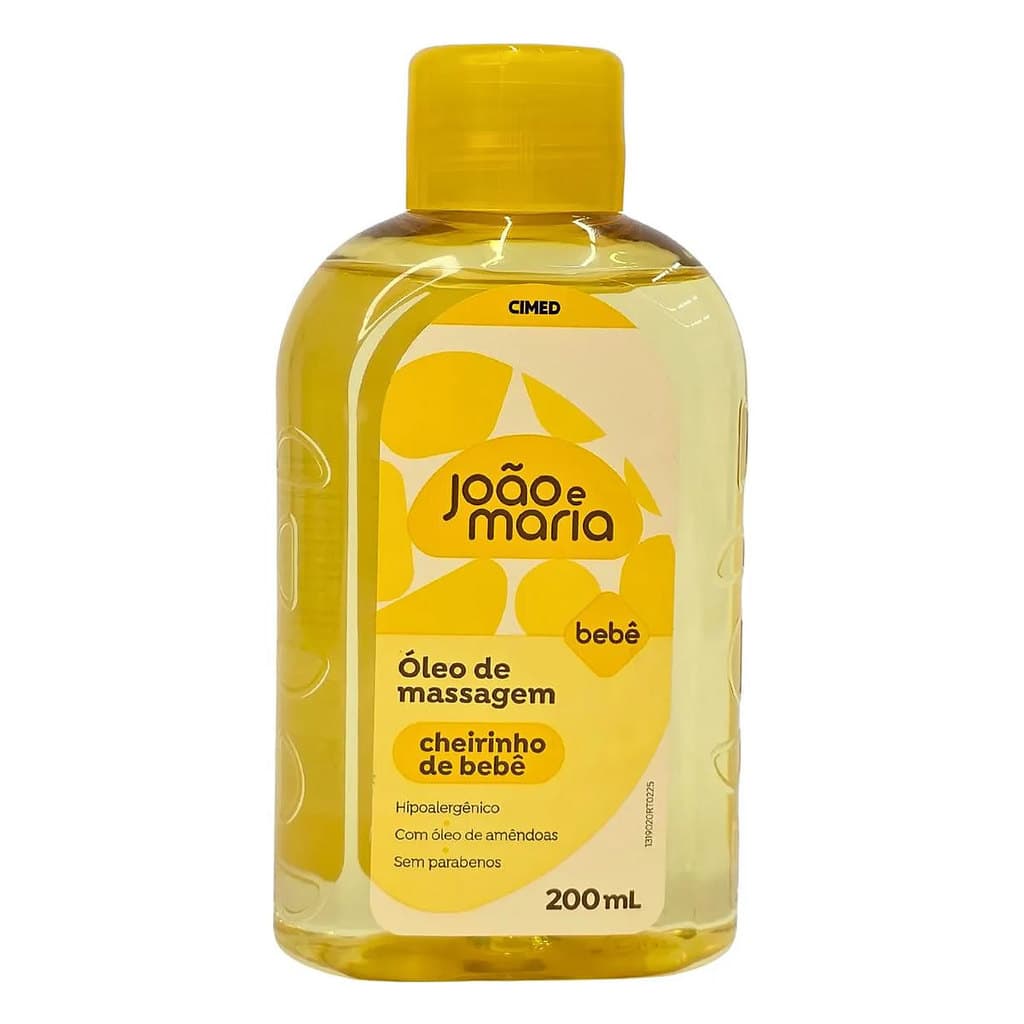 Óleo de Massagem João e Maria Cheirinho de Bebê 200ml