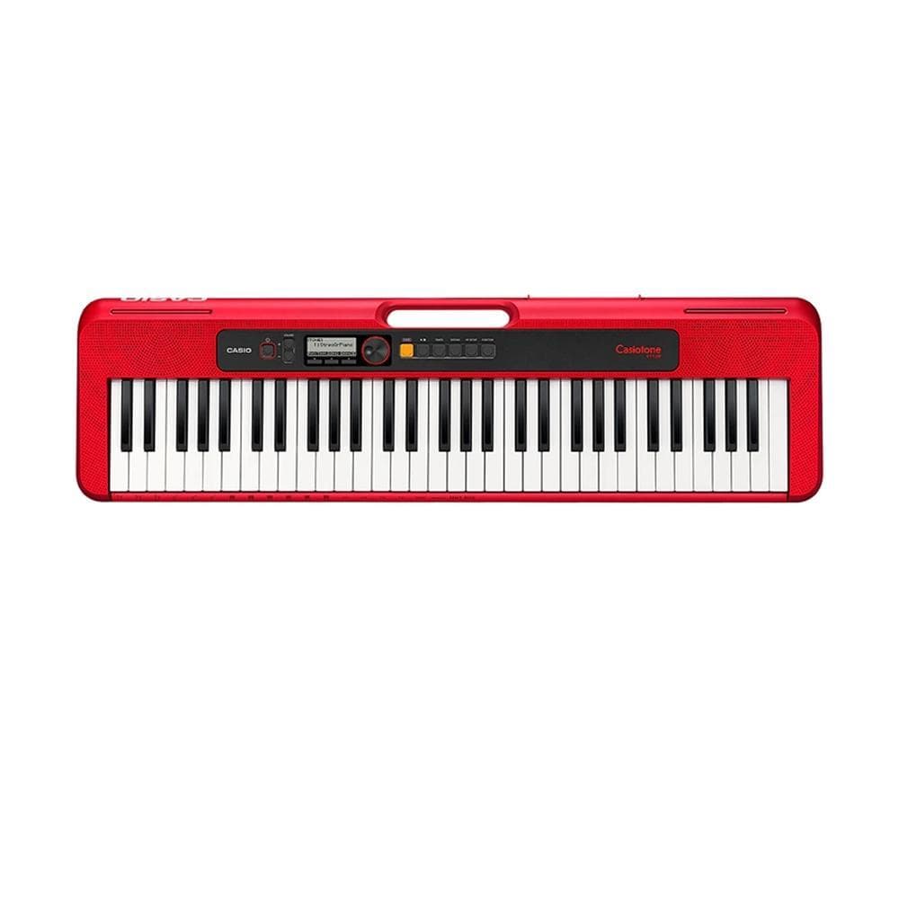 TECLADO MUSICAL CASIO CASIOTONE CTS200RD VERMELHO DIGITAL MIDI INICIANTE