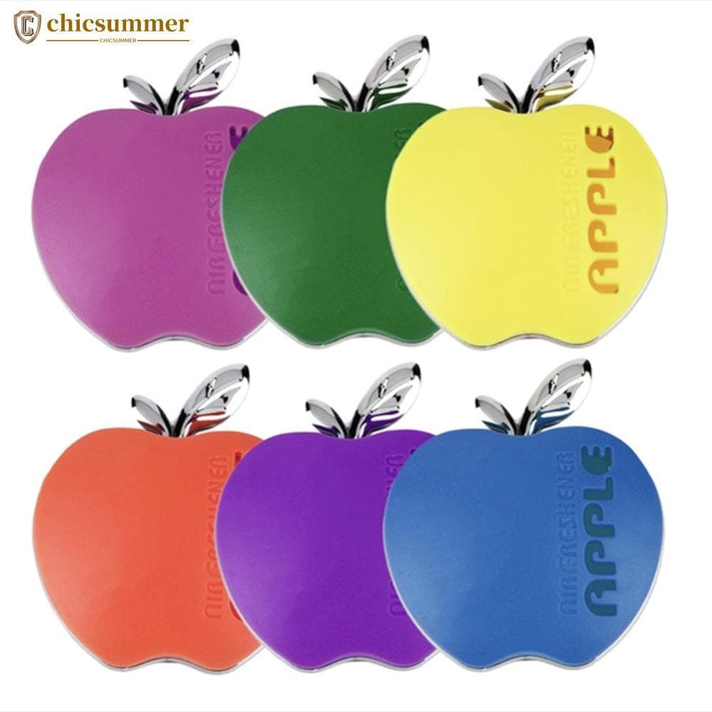 CHICSUMMER Bonito Carro Ar Condicionado Ambientador Fragrância Forma De Maçã I3Y7
