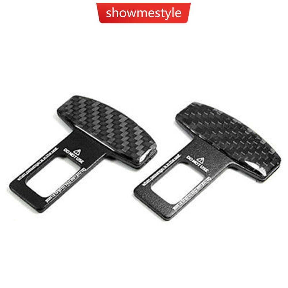SMS 1 Par Universal De Fibra Carbono Cinto Segurança Do Carro Fivela Alarme Rolha Clipe Braçadeira H7M3