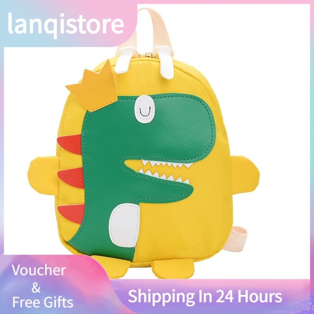 Lanqistore Lanqistore Mochila infantil ajustável com padrão de dinossauro para crianças ao ar livre