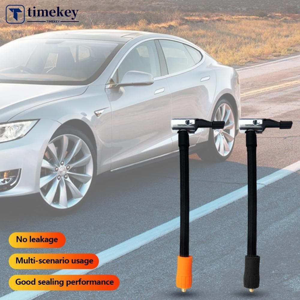 TIMEKEY 17cm M6 Rosca Mangueira De Inflação De Pneus Ar Para Bomba De Carro Compressor Portátil Jump Starter Acessório D