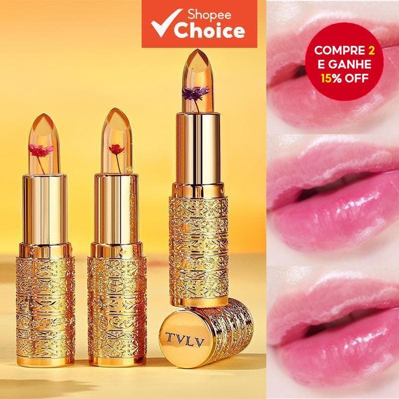Batom De Pétala Que Muda De Cor Tvlv: Hidratante, Não Pegajoso, Duradouro E Sensível À Temperatura