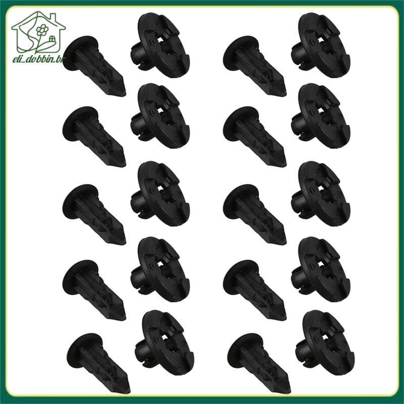 [eli_dobbin.br] 10 x Clipe De Fixação De Plástico 8 Mm Para Nissan