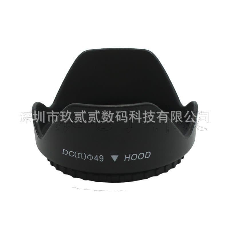 Para-sol universal em formato de flor com rosca, para lentes de 49, 52, 55, 58mm, acessórios para lentes de câmeras SLR.