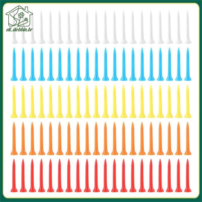 [eli_dobbin.br] 100 Peças Camisetas De Golfe 54 mm Plástico Cor Mista