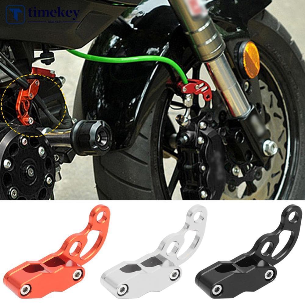 TIMEKEY Motocicleta CNC Frente Duplo Furo Linha De Freio Mangueira Braçadeira Titular Para YAMAHA MT07 R6 R3 MT 03/07/09