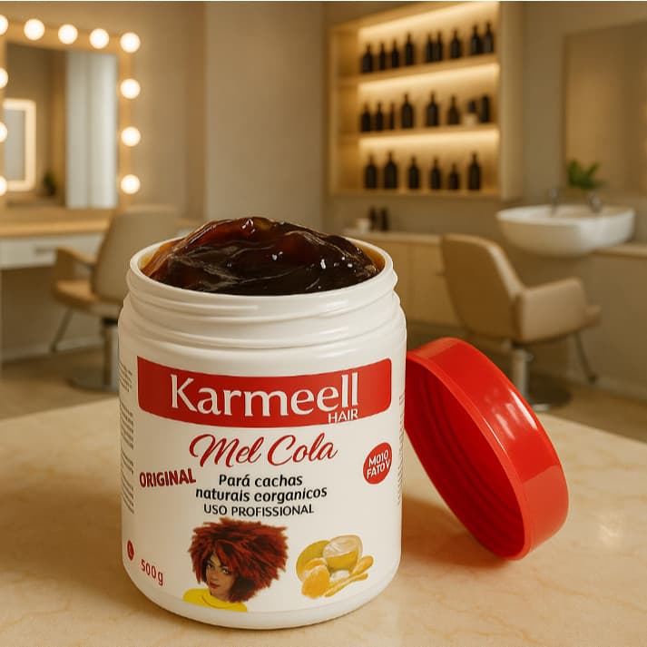 Mel Cola Para Cachos Naturais e Orgânicos Karmeell 500g Original