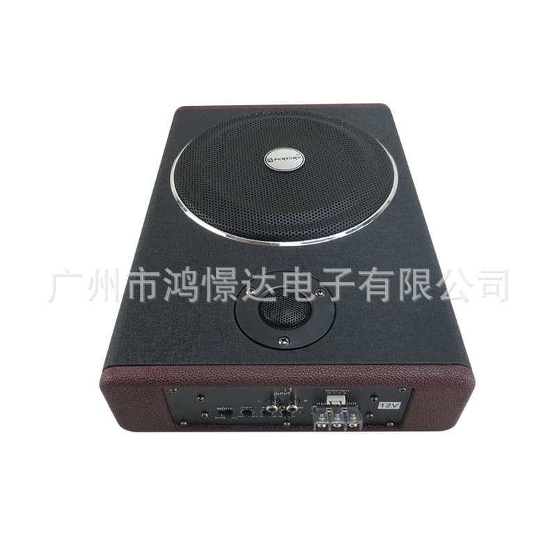 Subwoofer Ativo Ultra-Fino de 8 Polegadas em Couro Roxo QPERTORS QP-Z8