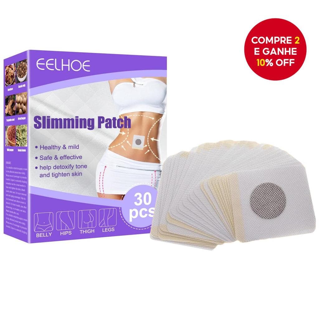 Eelhoe Adesivo De Emagrecimento Para Perda De Peso , Umbigo , Queima De Gordura , Gesso De Cintura (30 Unidades/Caixa) ,